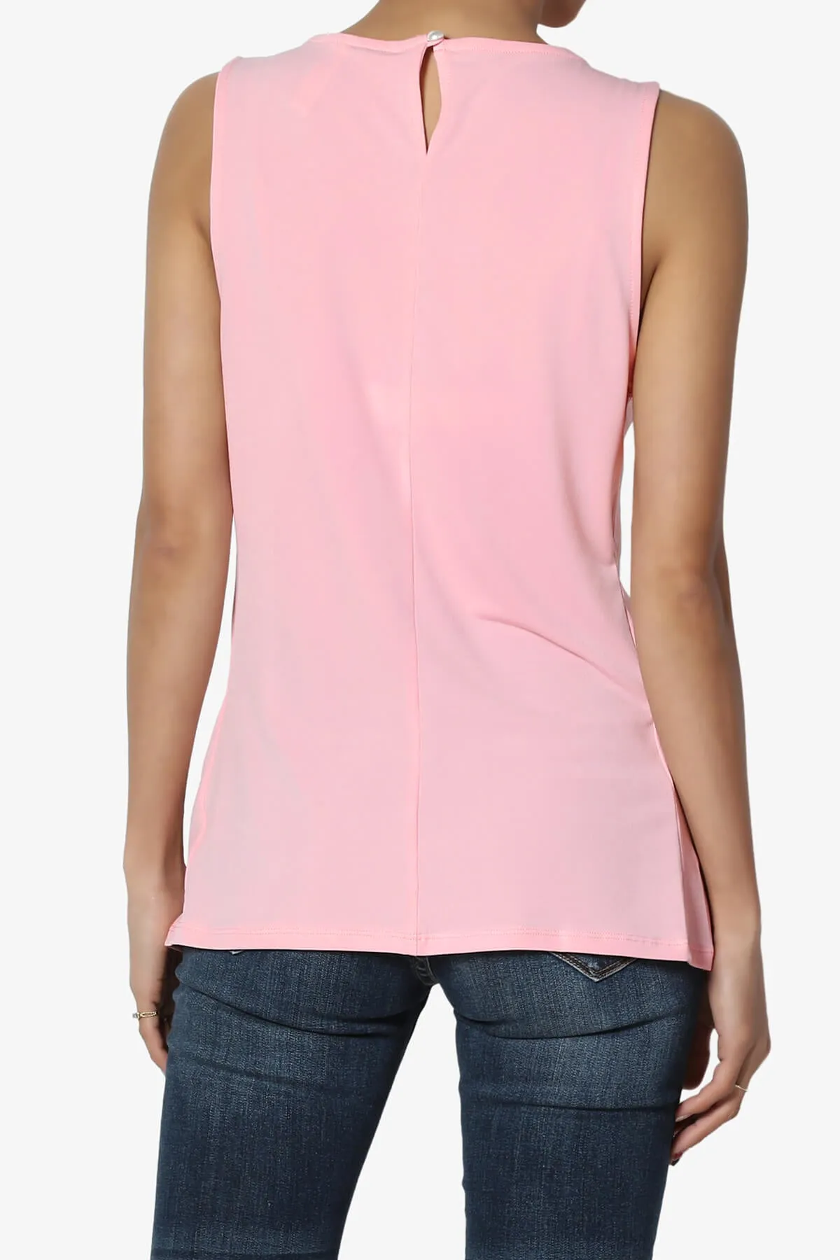 Chaffee Pleat Neck Tank Top