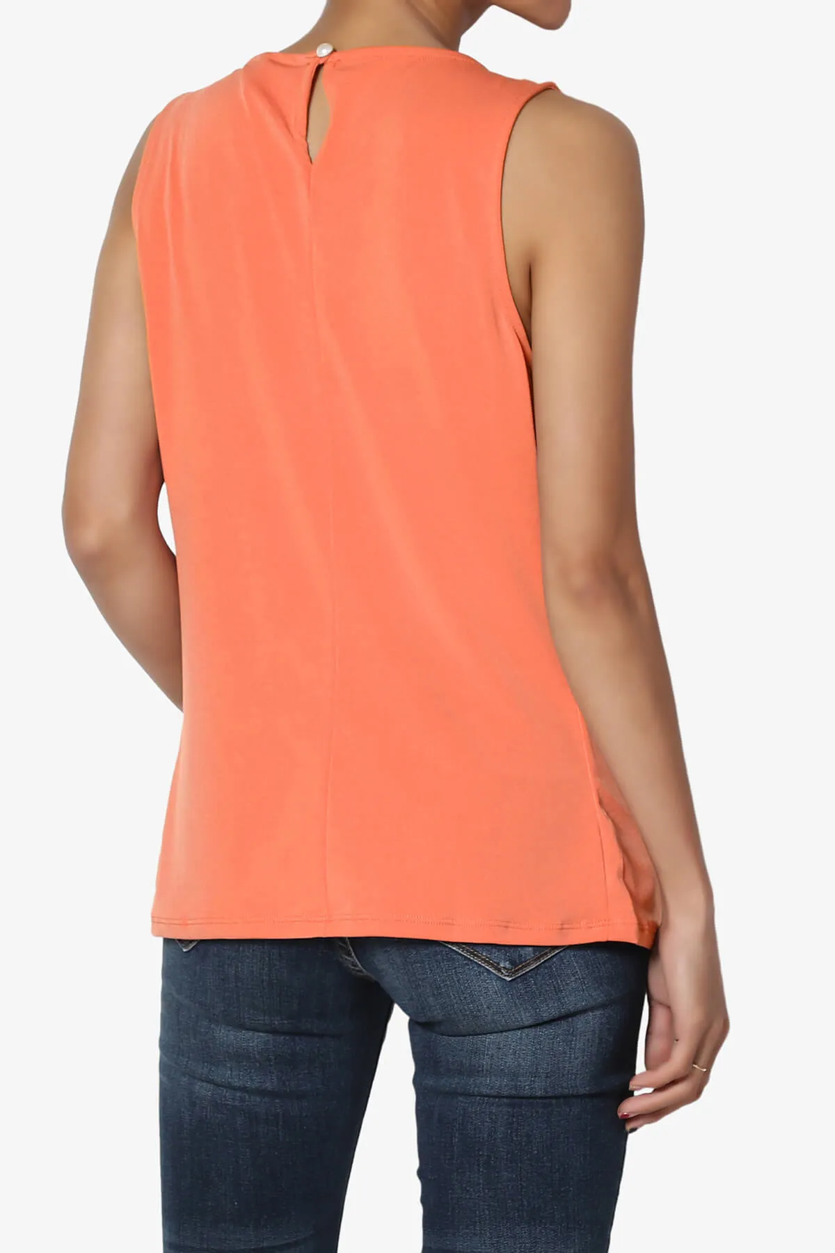 Chaffee Pleat Neck Tank Top