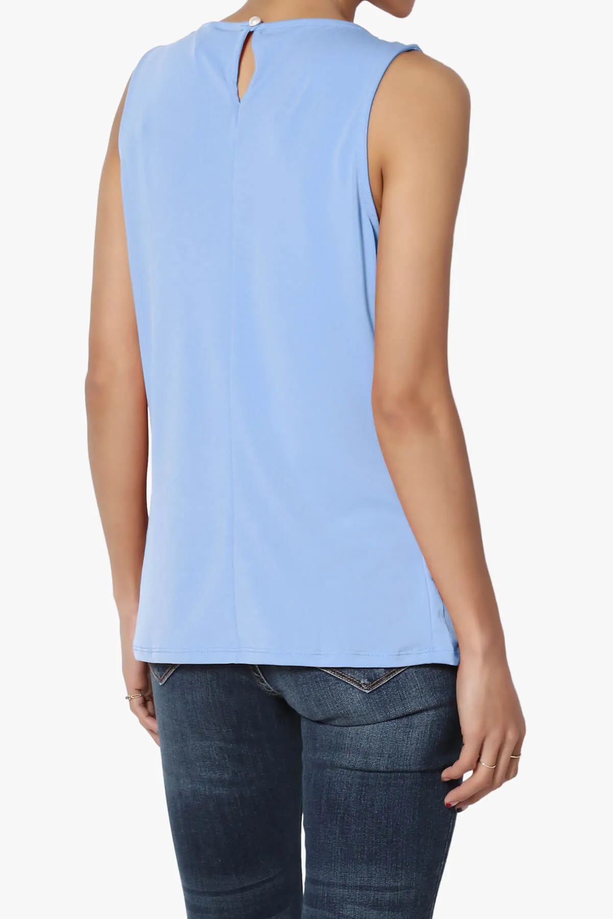 Chaffee Pleat Neck Tank Top
