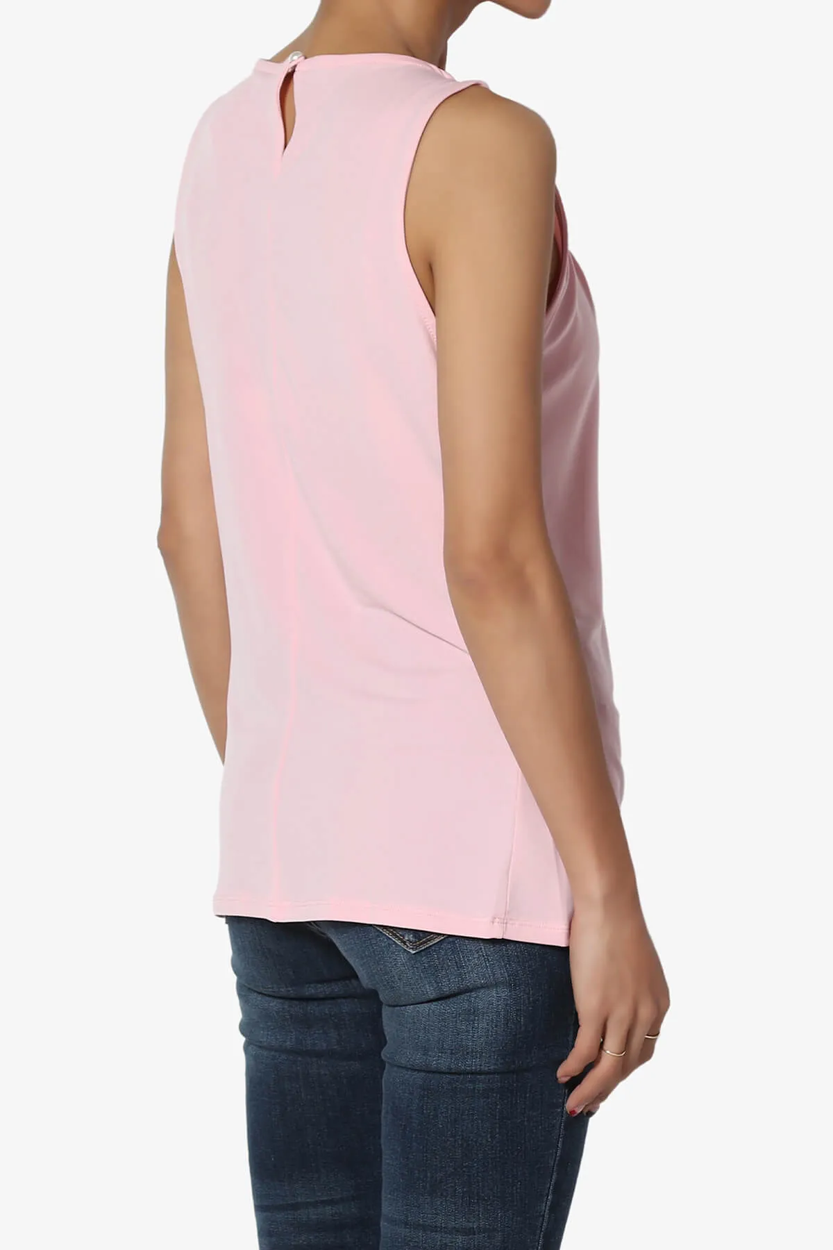 Chaffee Pleat Neck Tank Top