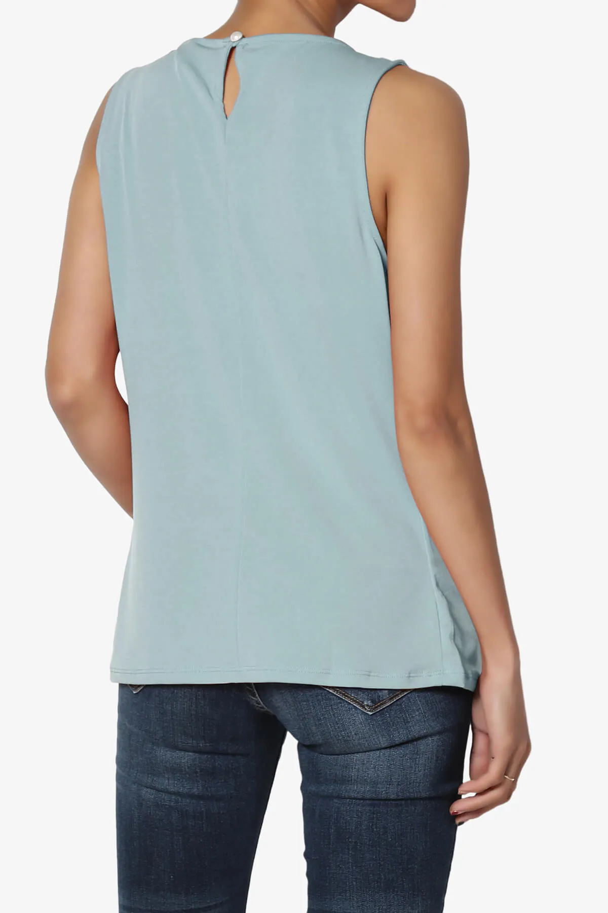 Chaffee Pleat Neck Tank Top