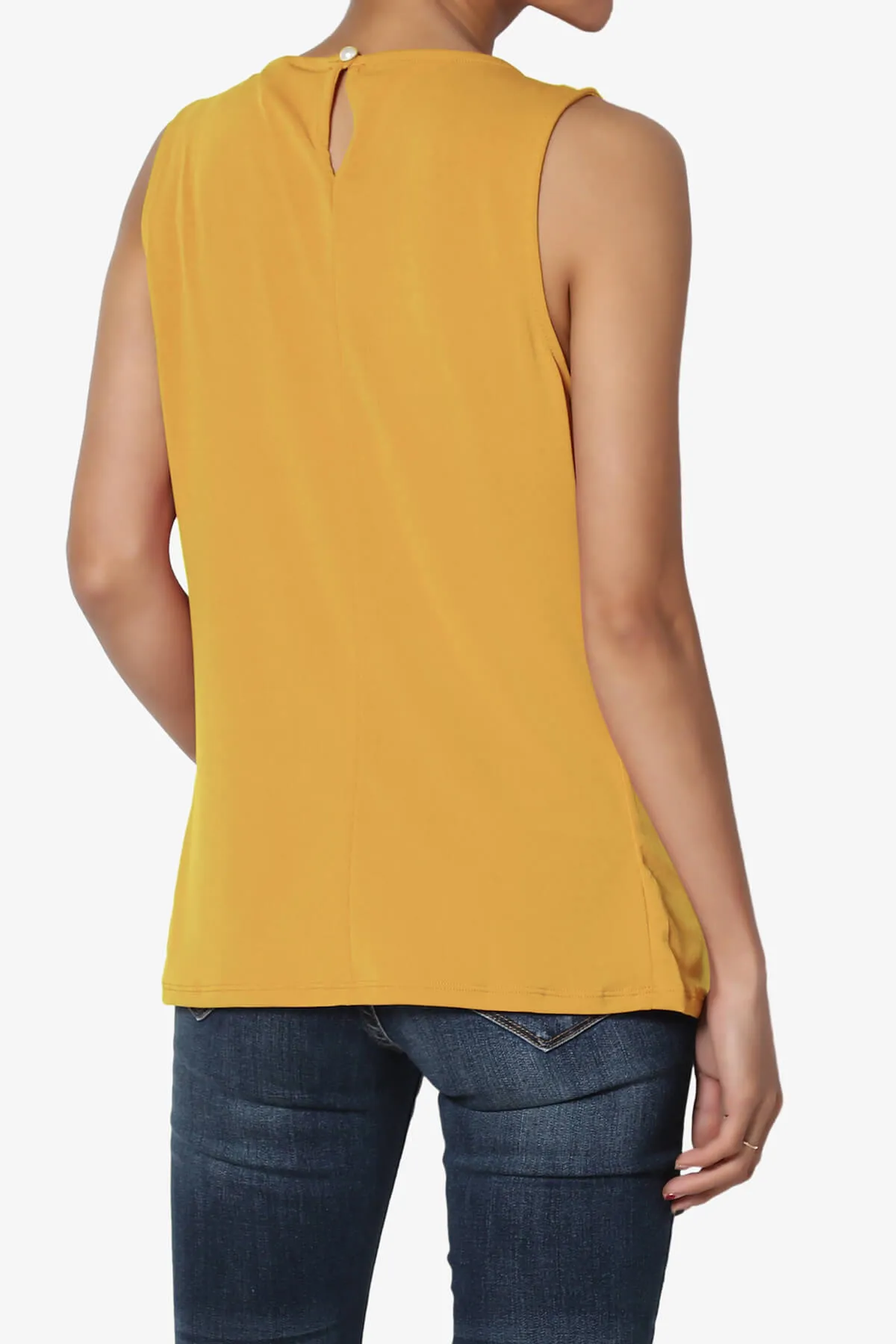 Chaffee Pleat Neck Tank Top