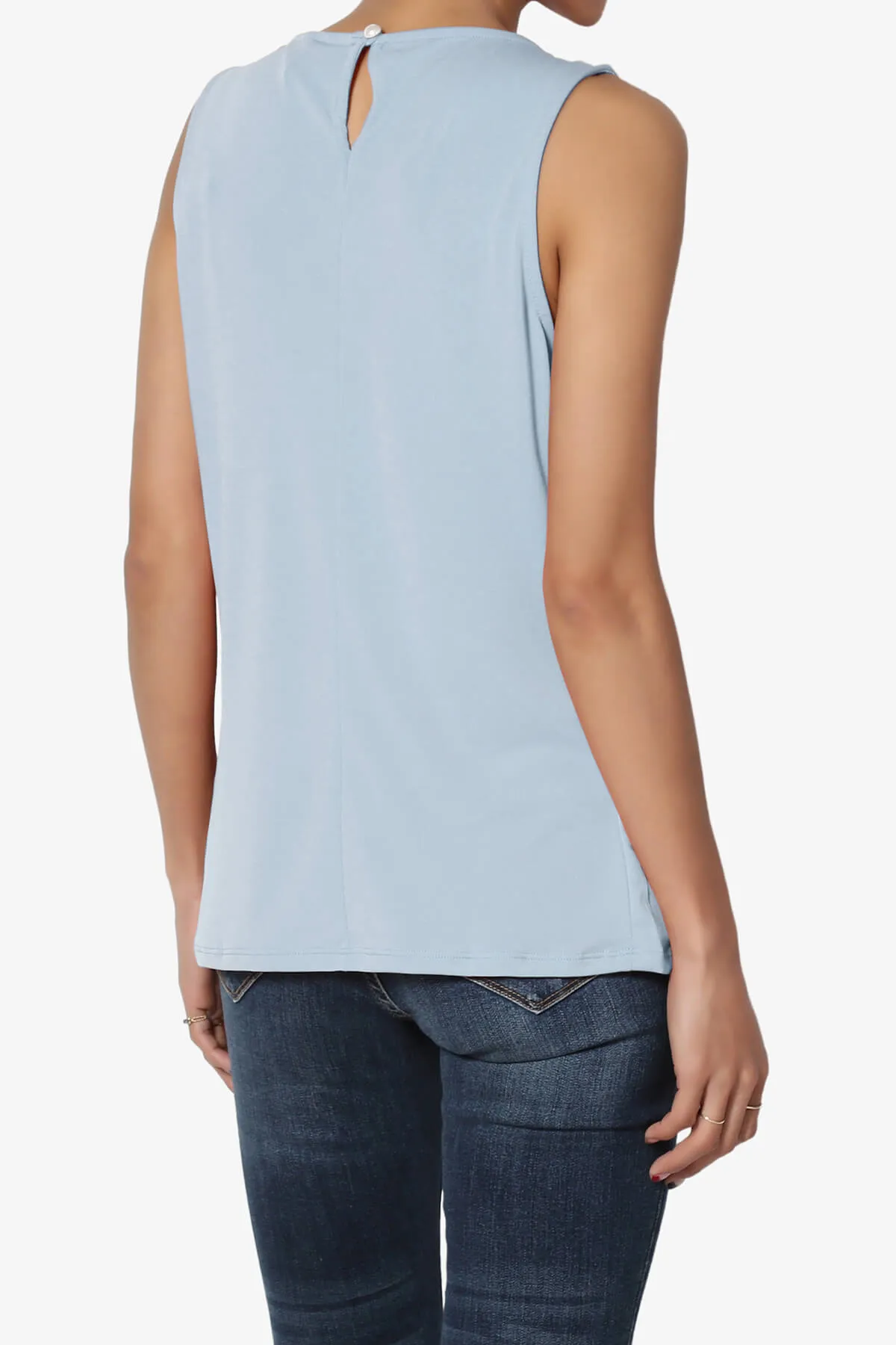 Chaffee Pleat Neck Tank Top