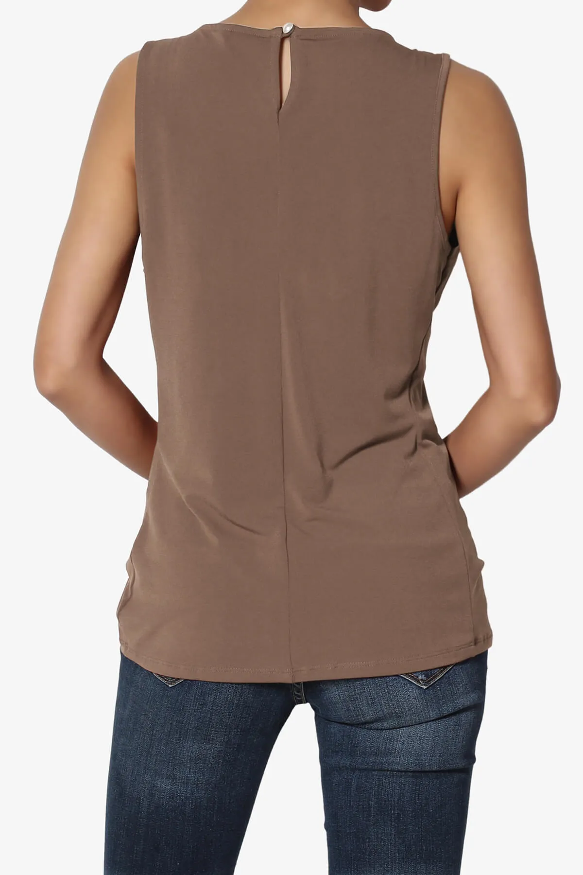 Chaffee Pleat Neck Tank Top
