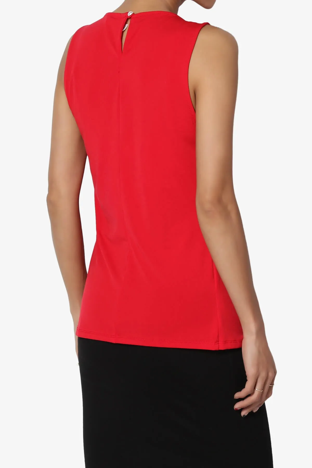 Chaffee Pleat Neck Tank Top