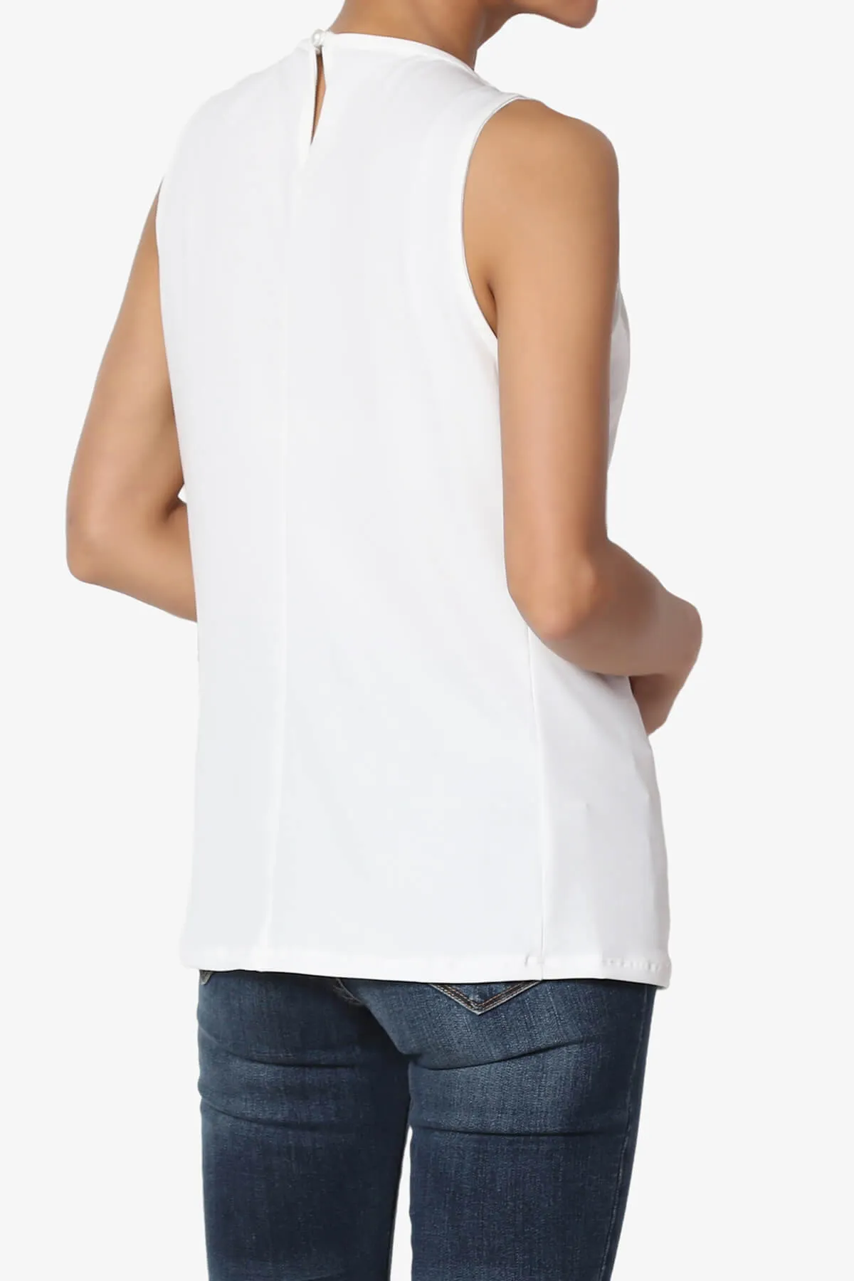 Chaffee Pleat Neck Tank Top