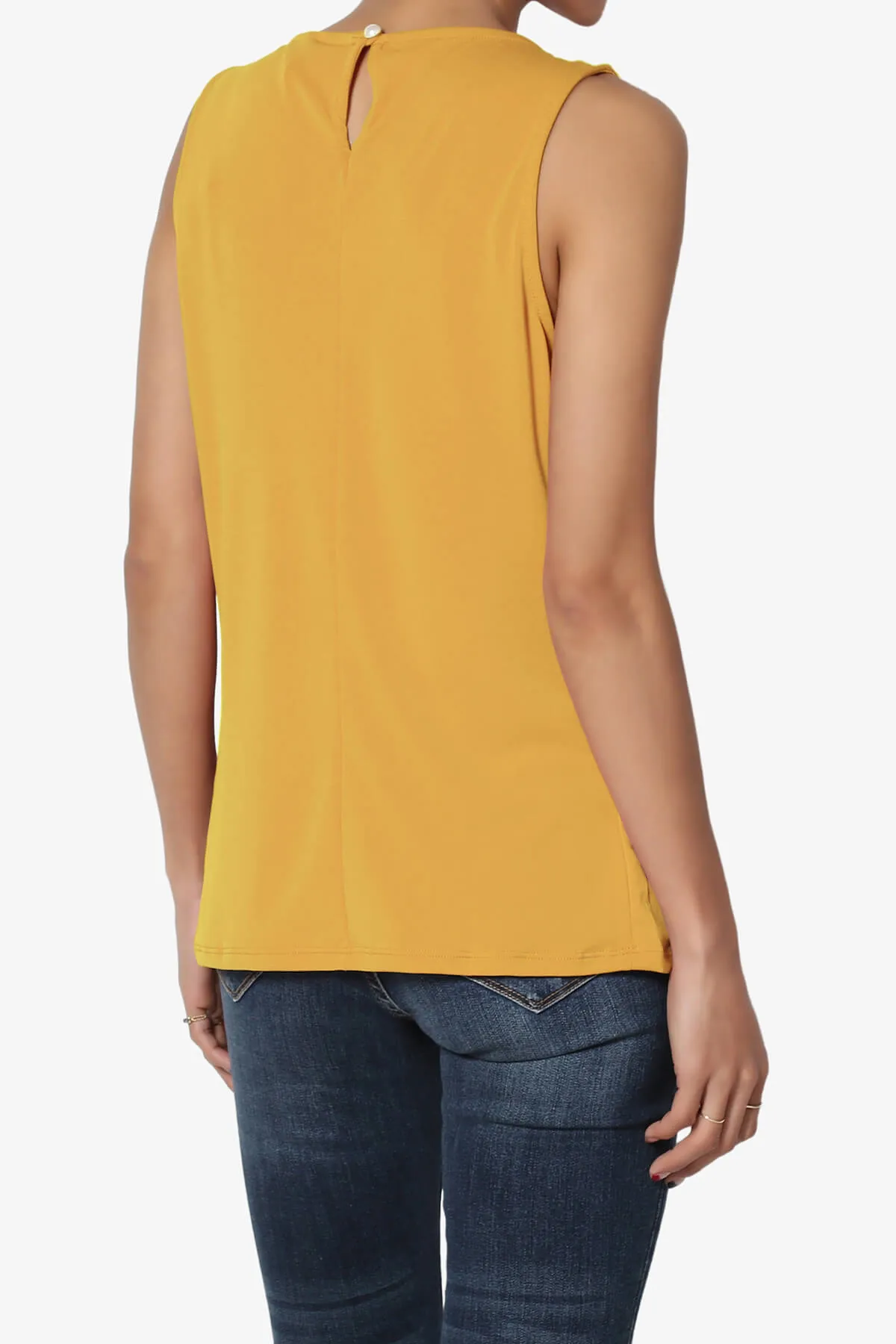 Chaffee Pleat Neck Tank Top