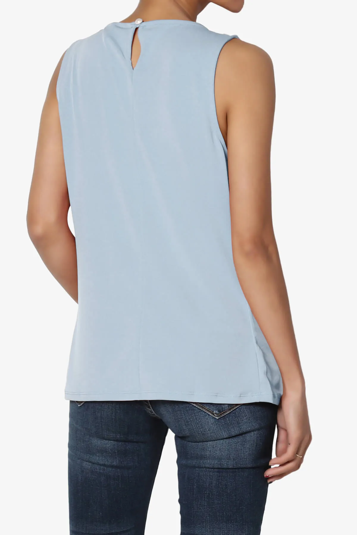 Chaffee Pleat Neck Tank Top