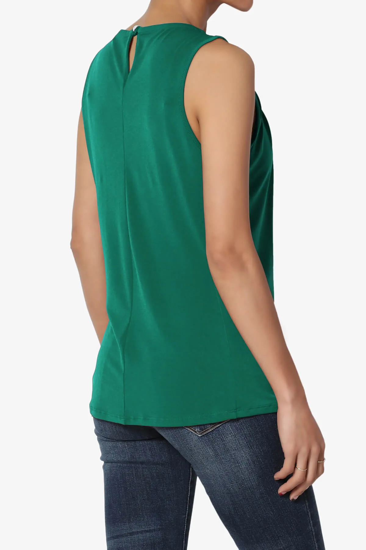 Chaffee Pleat Neck Tank Top
