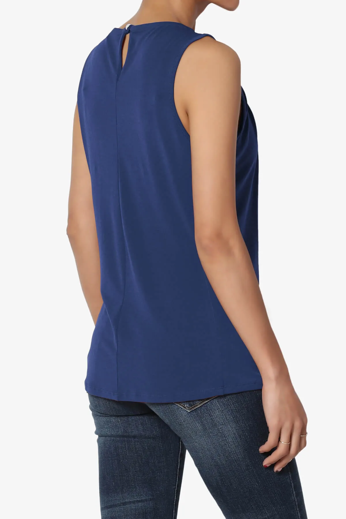 Chaffee Pleat Neck Tank Top