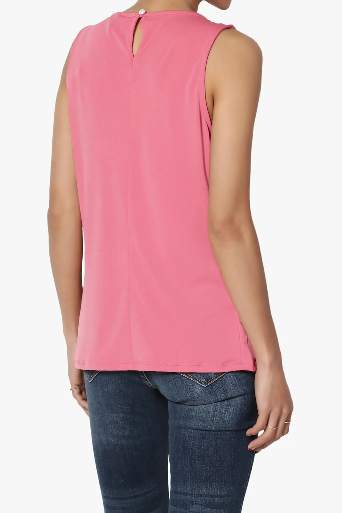 Chaffee Pleat Neck Tank Top