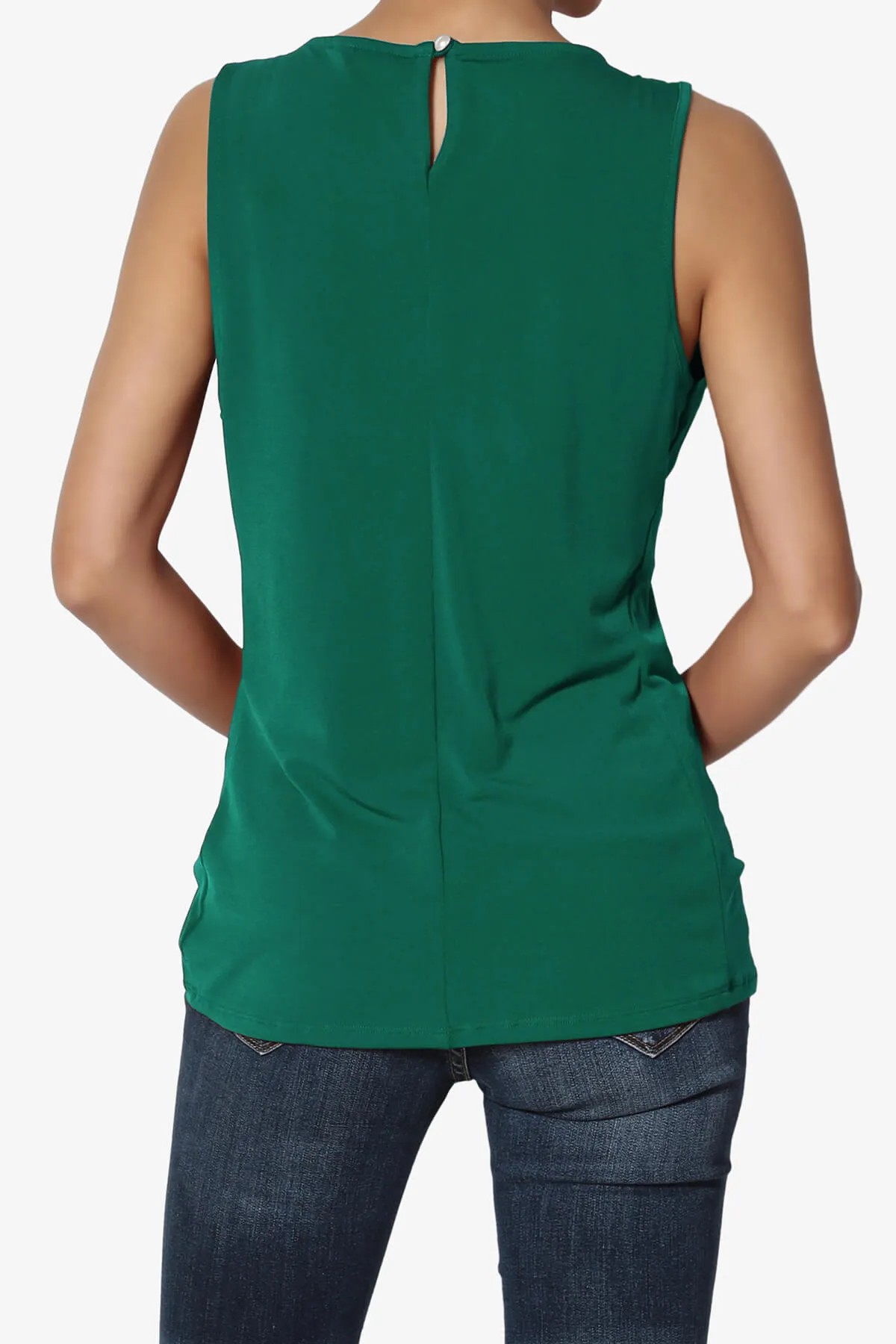 Chaffee Pleat Neck Tank Top