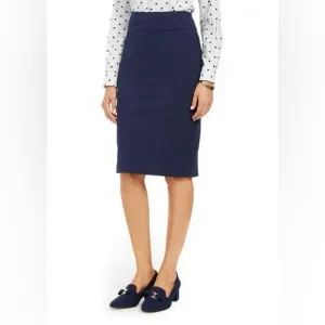 CHARTER CLUB Womens Navy Knee Length Pencil Skirt Size 2 Petite