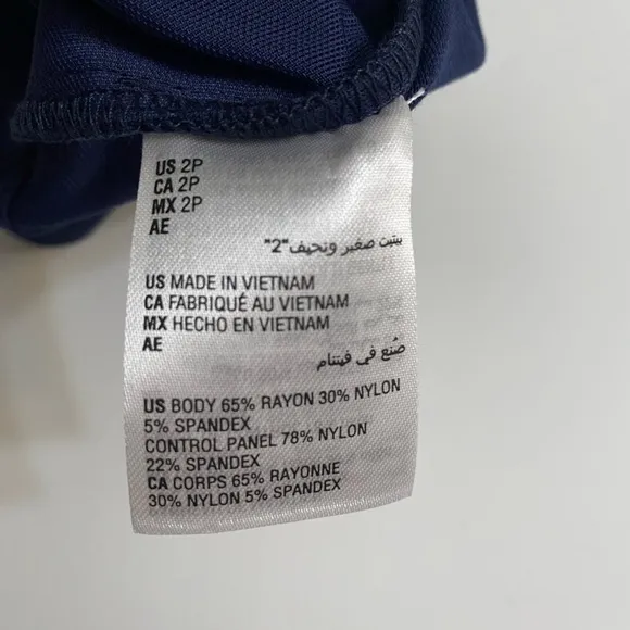 CHARTER CLUB Womens Navy Knee Length Pencil Skirt Size 2 Petite