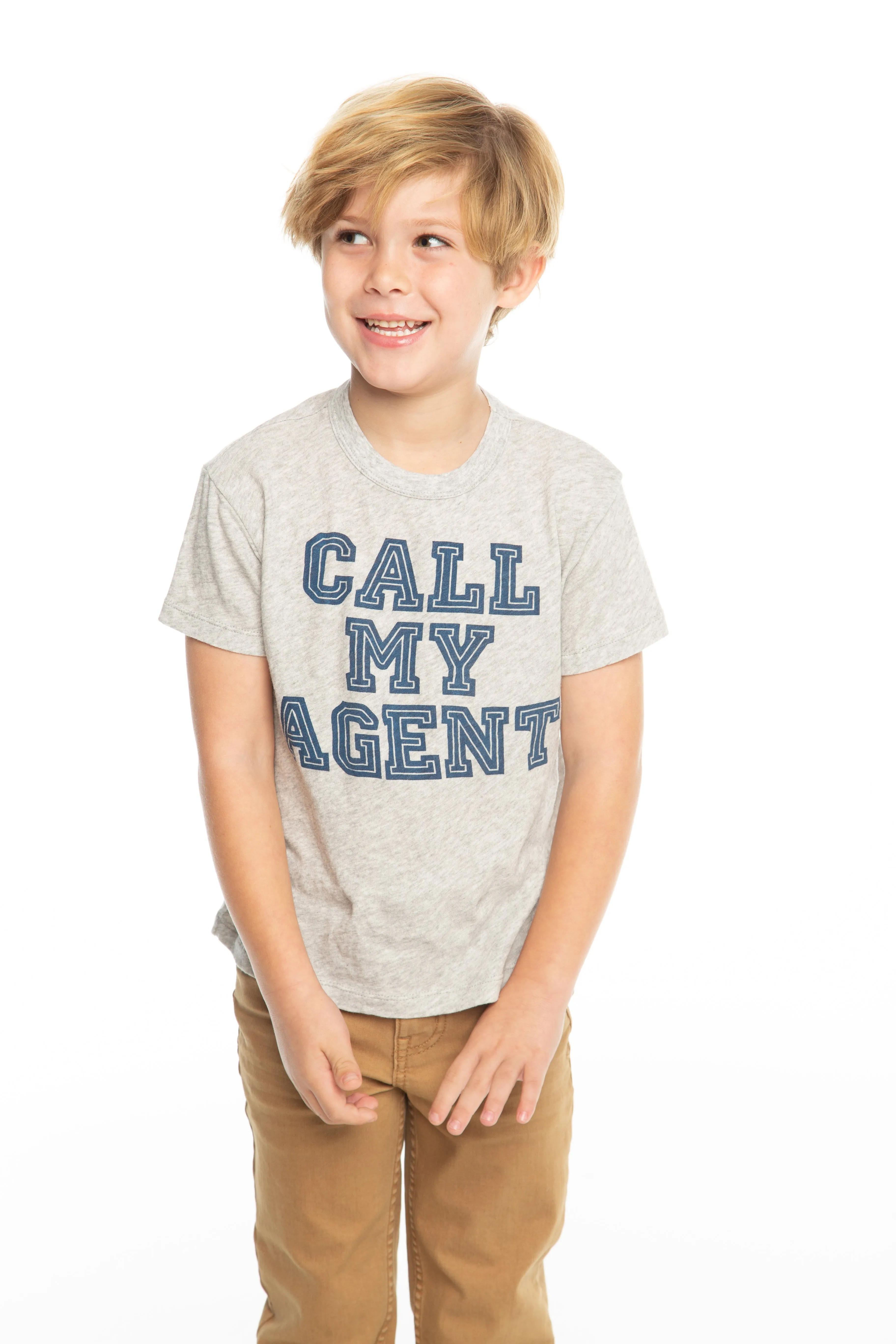 Chaser Call My Agent Gauzy Cotton Tee