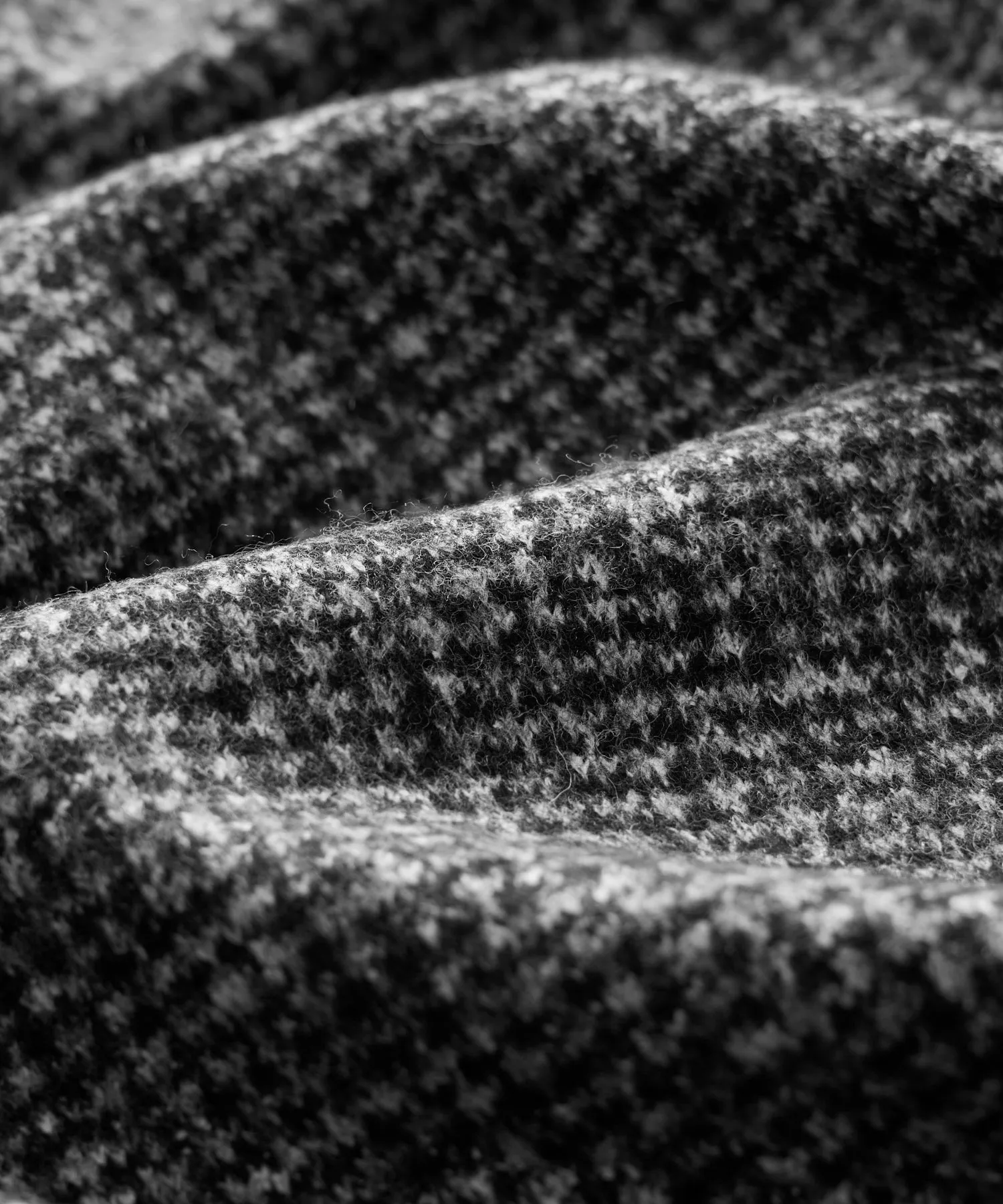 Check Wool-Silk Knit Polo
