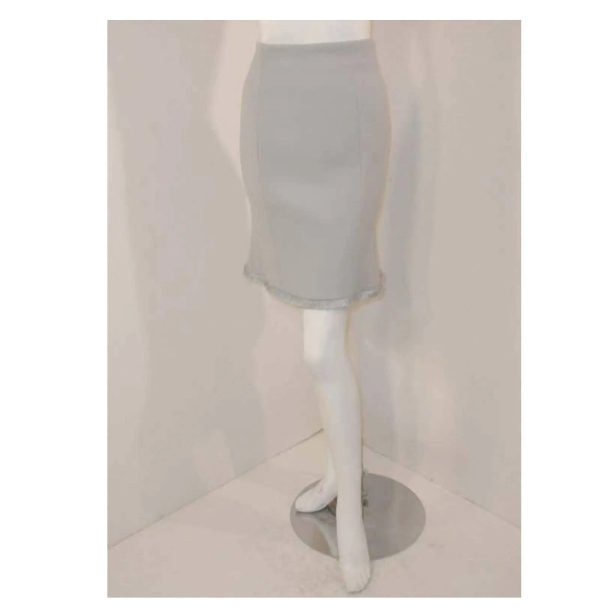 CHRISTIAN DIOR Two-Piece Light Blue Skirt Suit | Size US 10