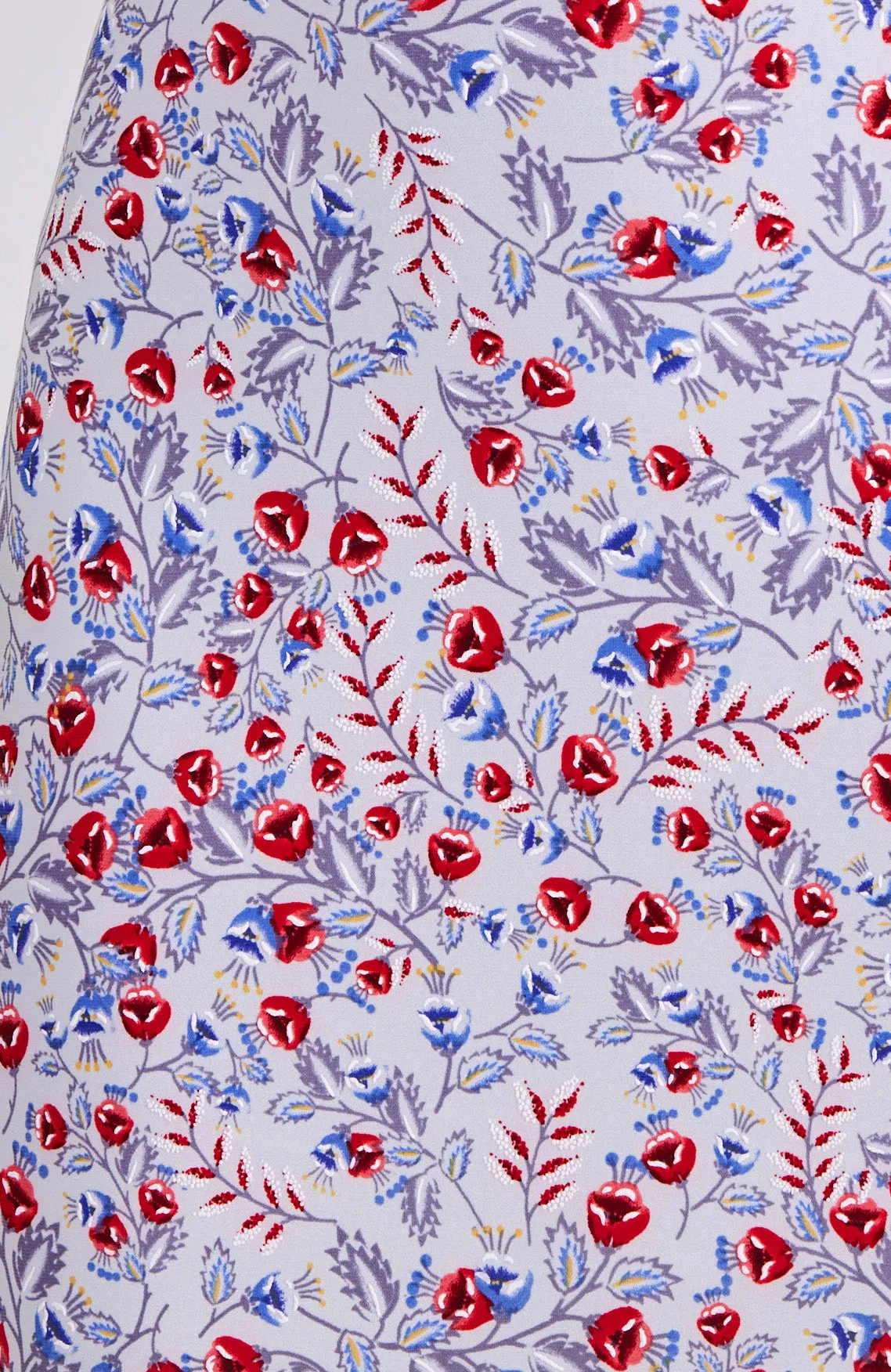 CLARA Reversible Tango Skirt – Floral Print & Royal Blue