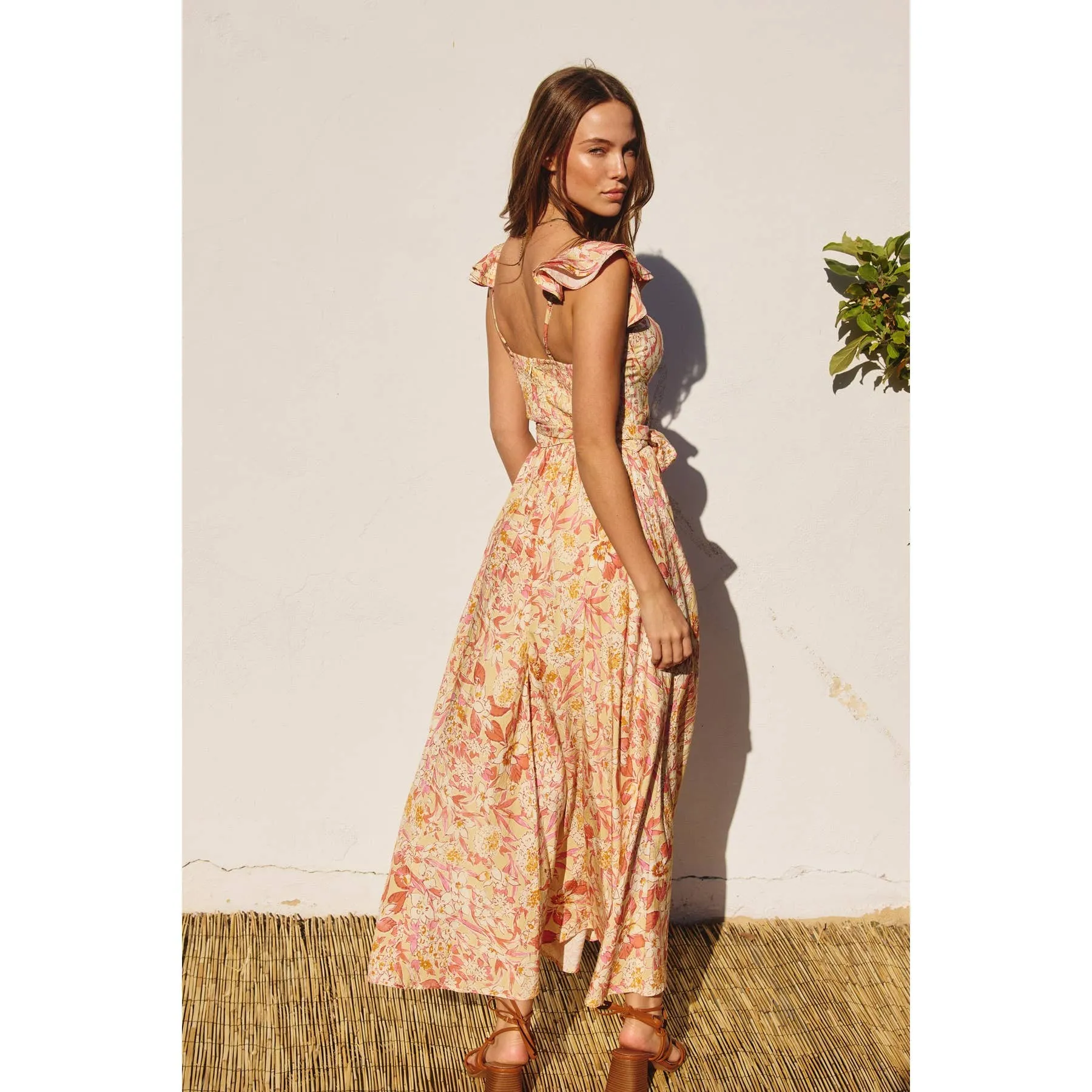 Clarey Corset Flutter Dress