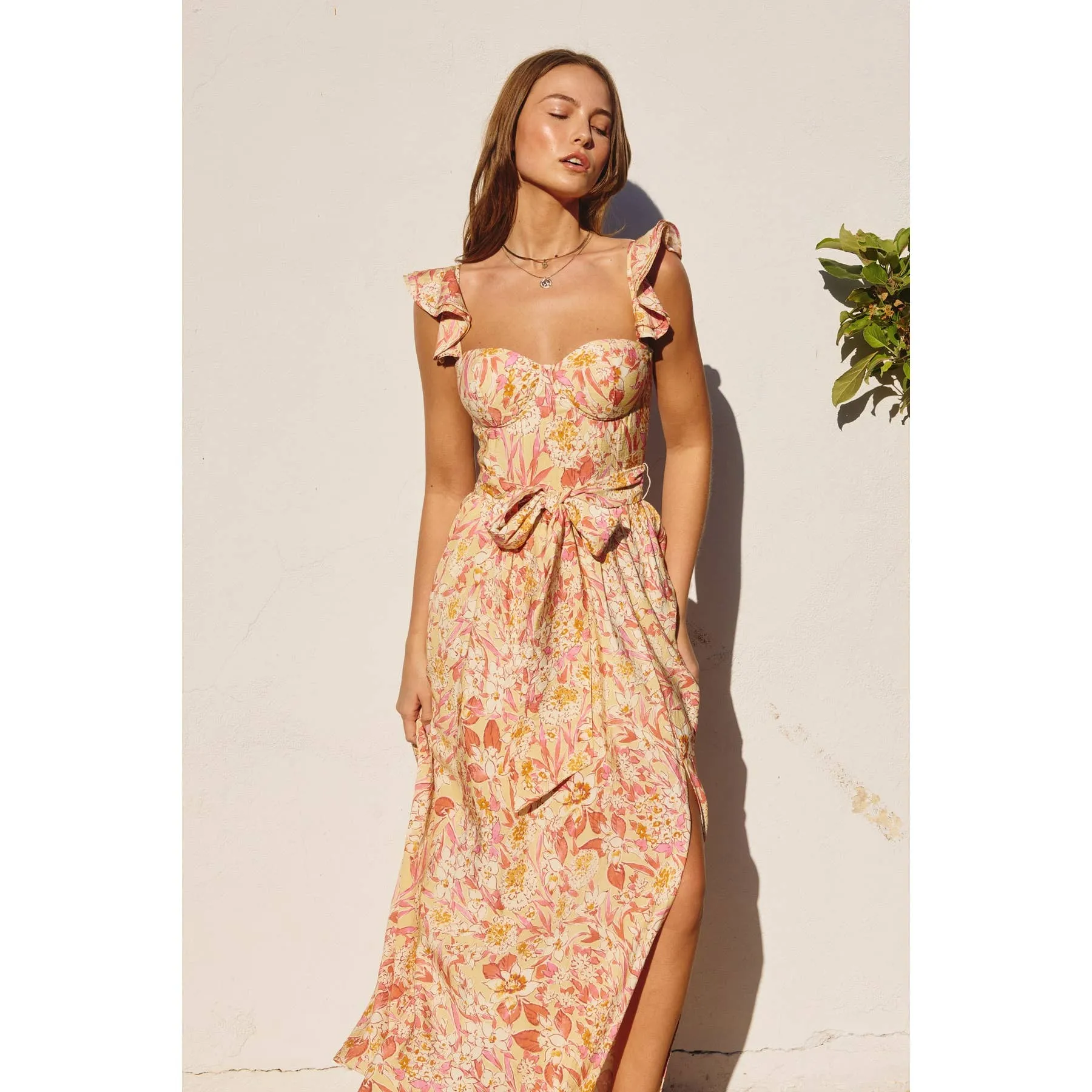 Clarey Corset Flutter Dress