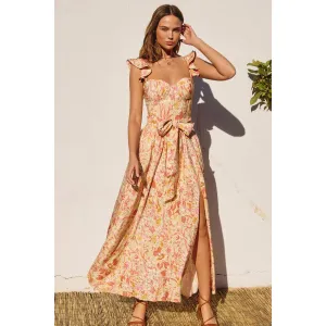 Clarey Corset Flutter Dress
