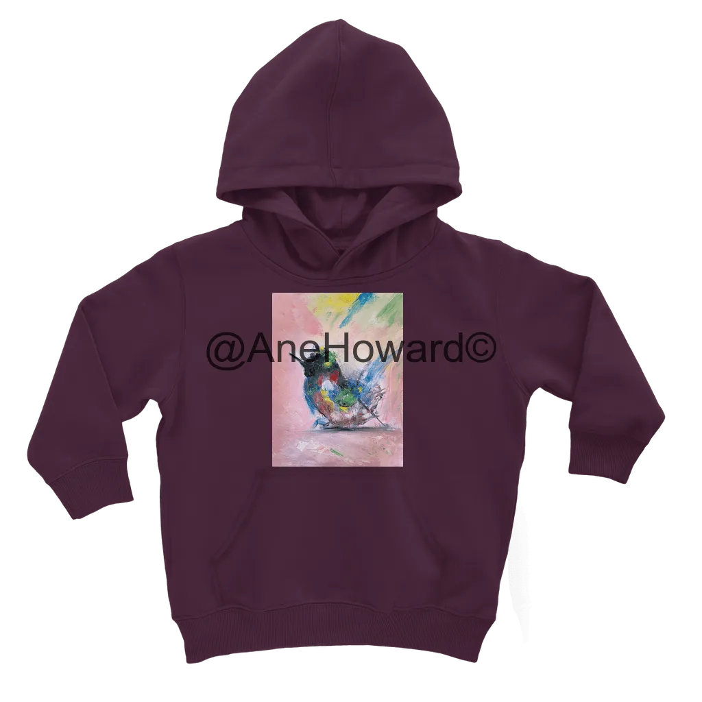 Classic Kids Cotton Hoodie Abstract Bird