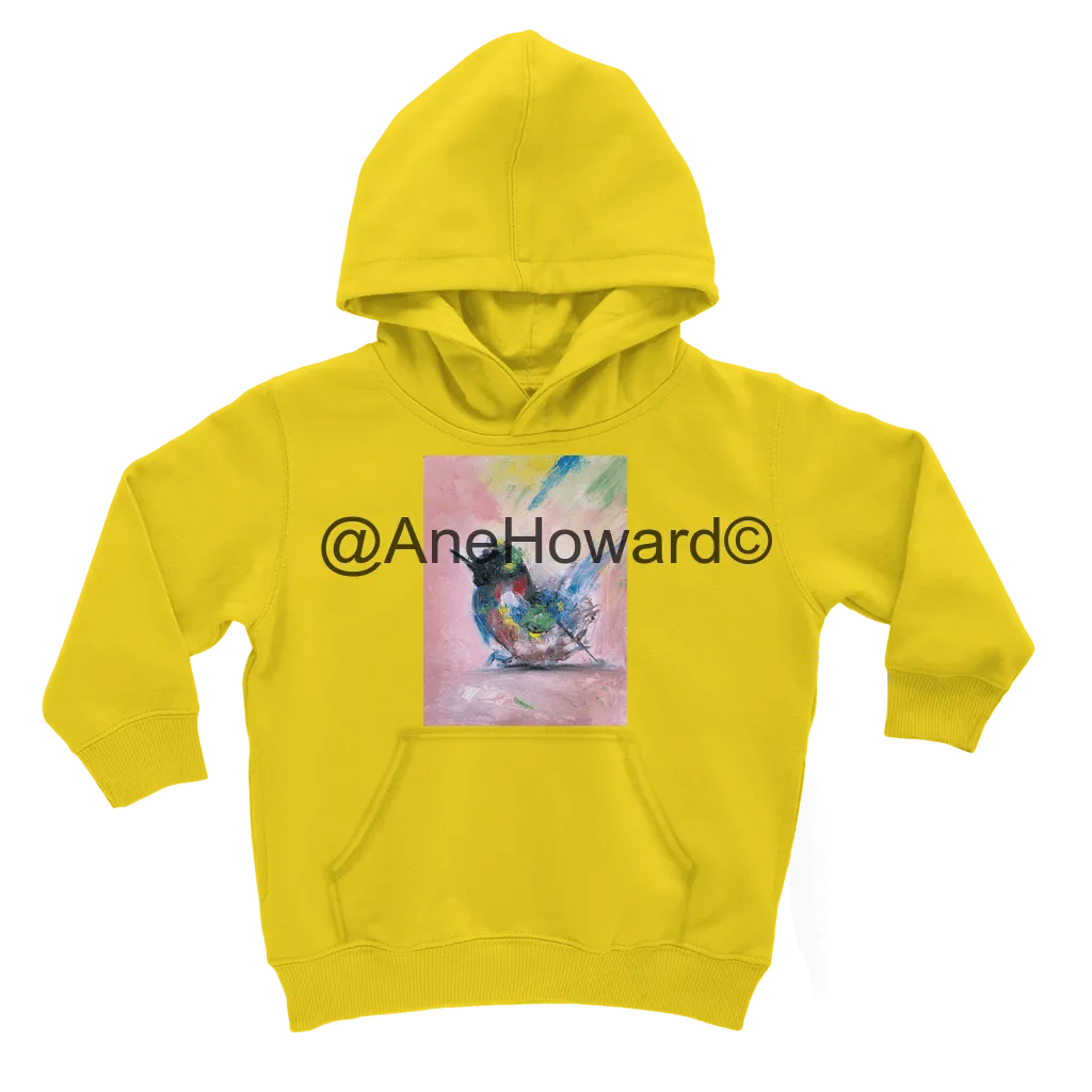 Classic Kids Cotton Hoodie Abstract Bird