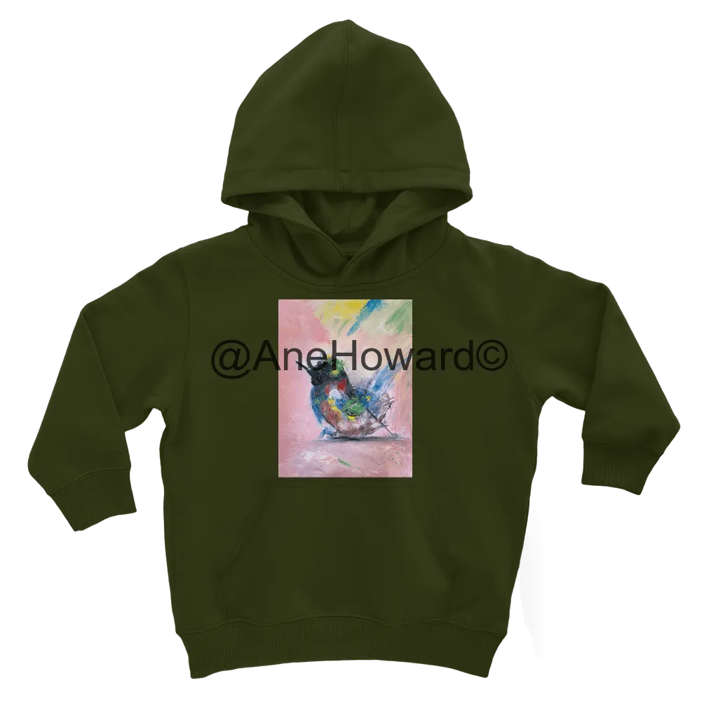 Classic Kids Cotton Hoodie Abstract Bird