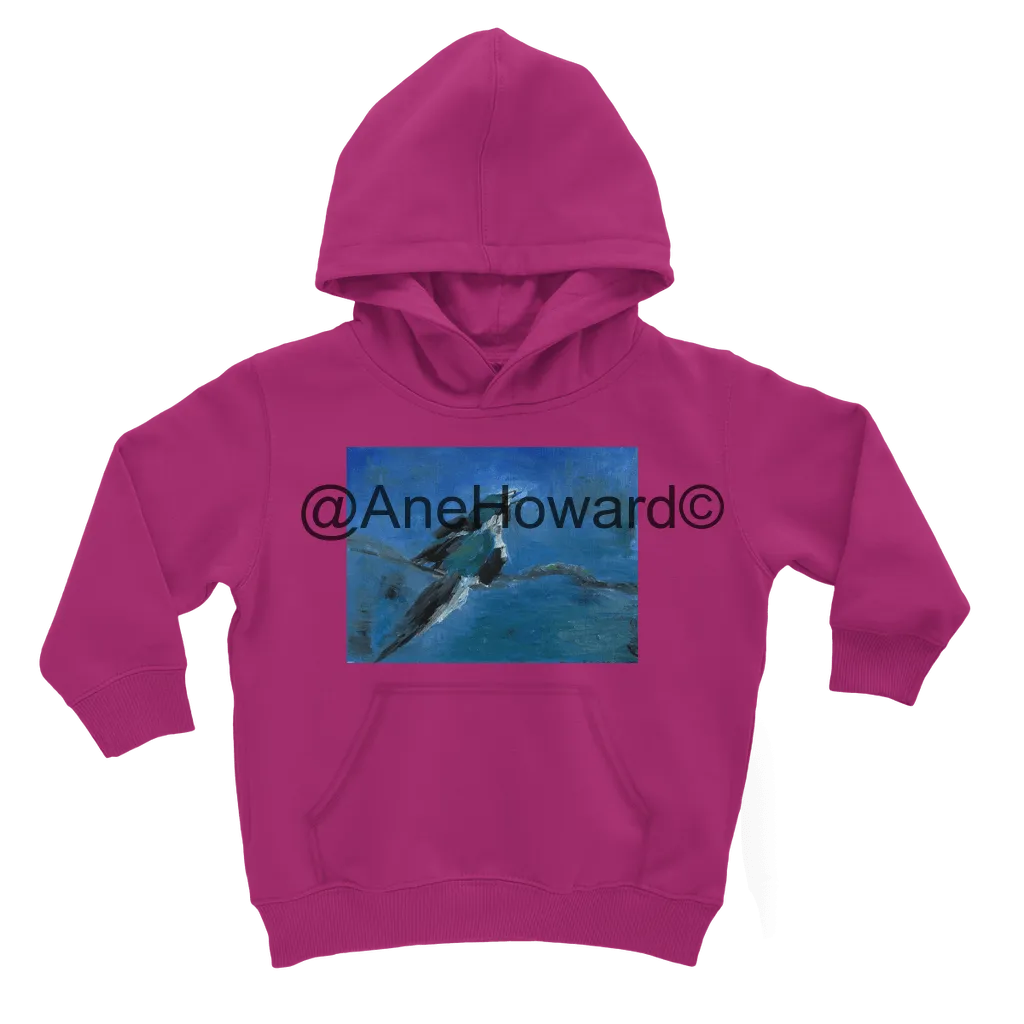 Classic Kids Cotton Hoodie Blue Bird