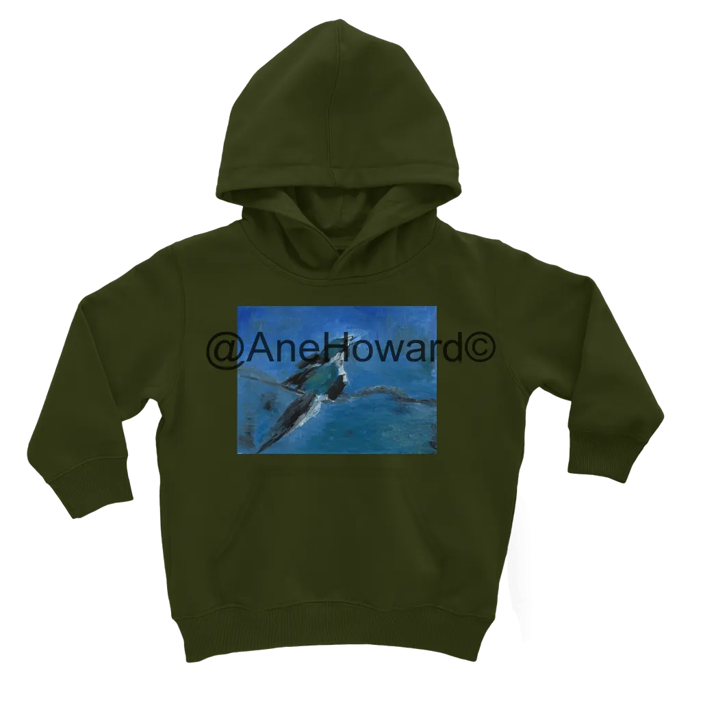 Classic Kids Cotton Hoodie Blue Bird