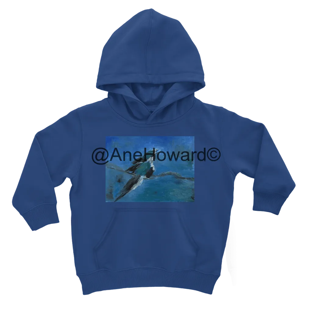 Classic Kids Cotton Hoodie Blue Bird