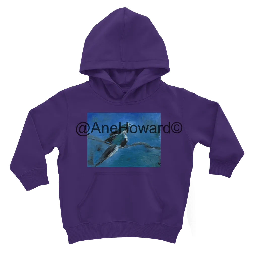 Classic Kids Cotton Hoodie Blue Bird