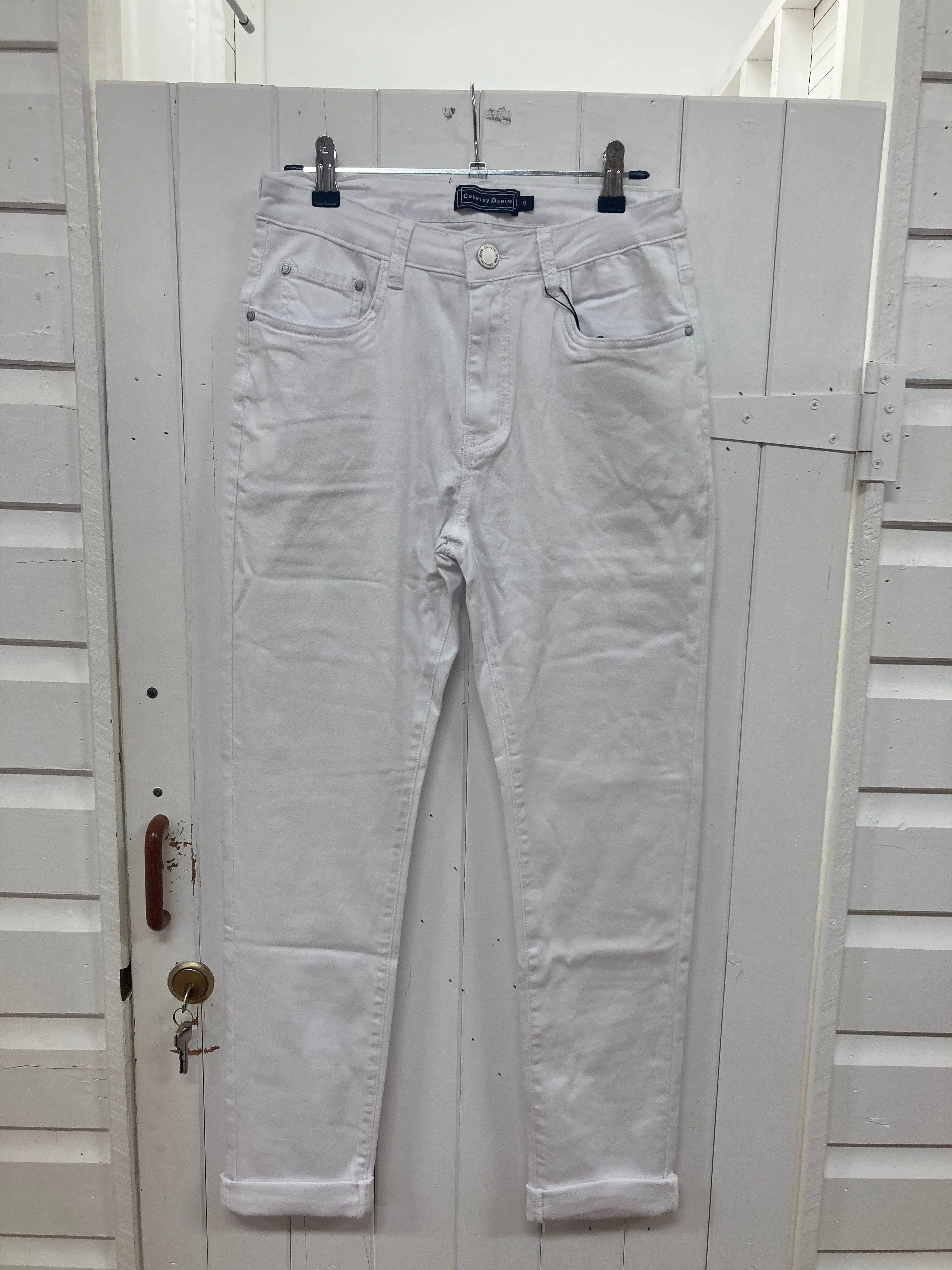 Classic White Stretch Jean By Country Denim