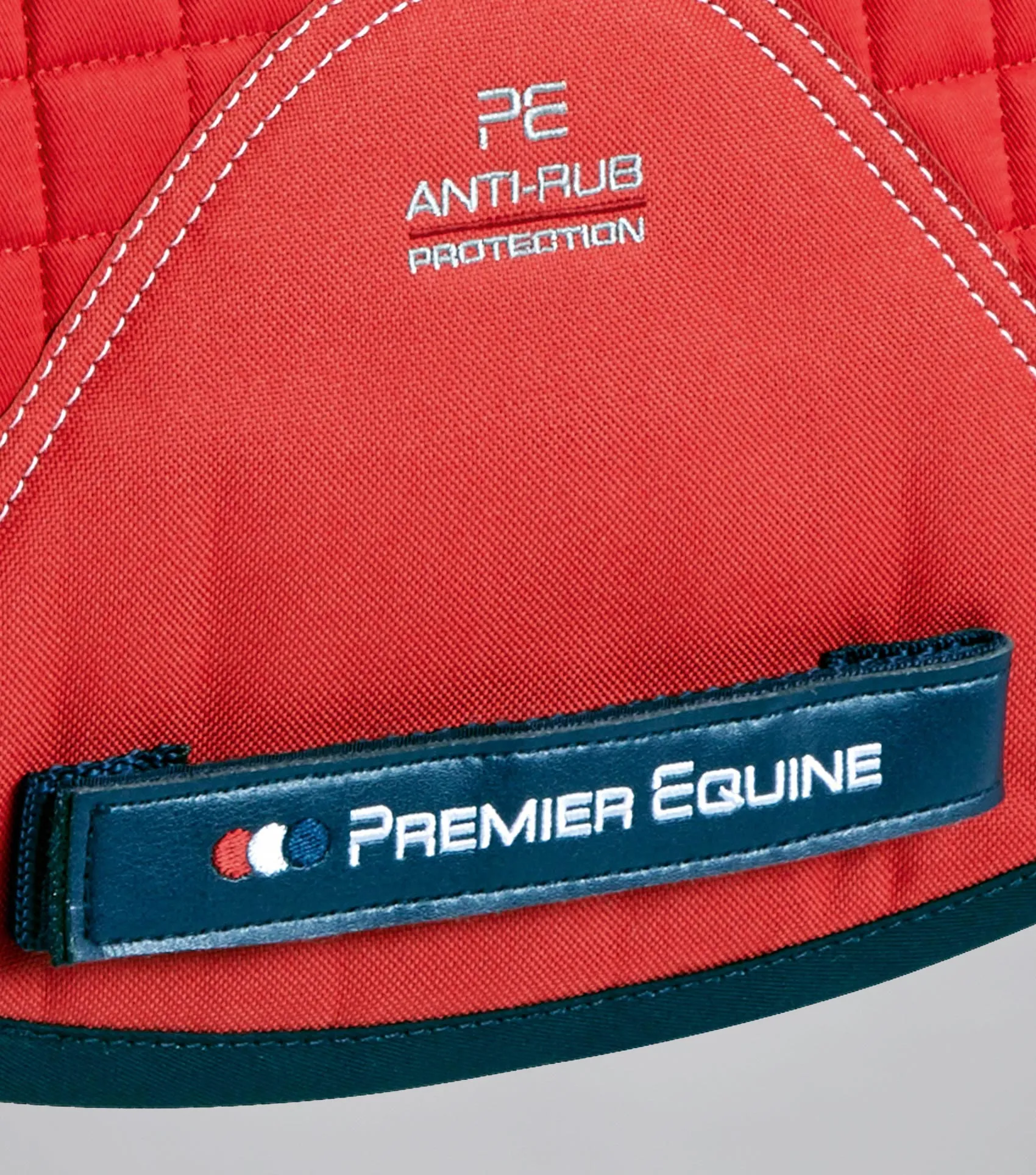 Close Contact European Cotton Saddle Pad - Dressage Square Red