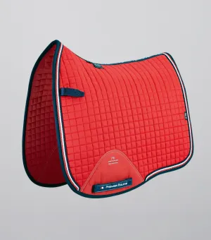 Close Contact European Cotton Saddle Pad - Dressage Square Red