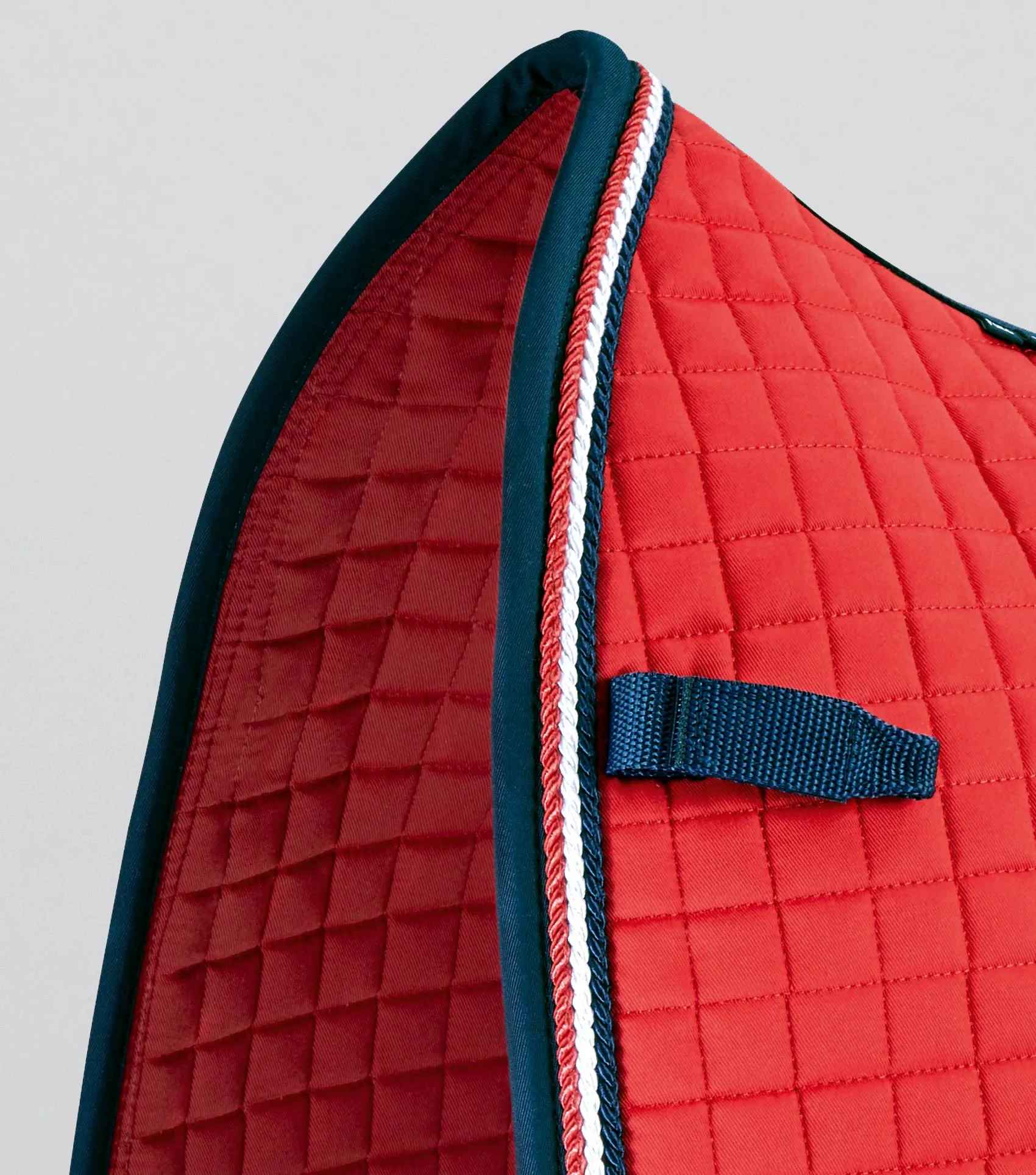 Close Contact European Cotton Saddle Pad - Dressage Square Red