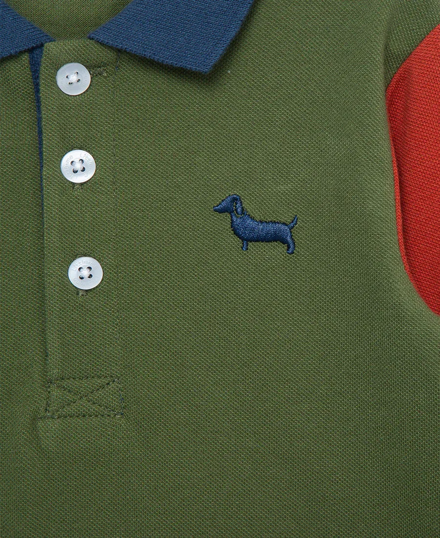 Color Block LS Polo Set