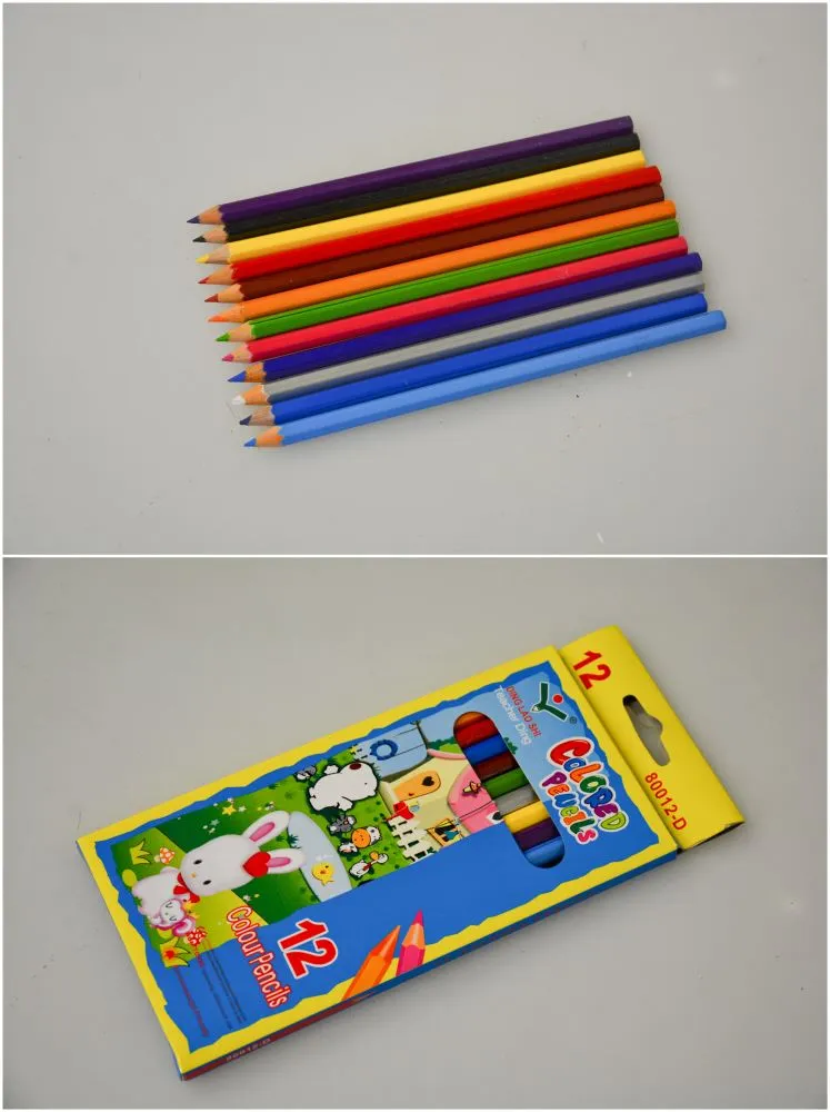 Colour Pencils for Kids, 12 colour pencils /pack