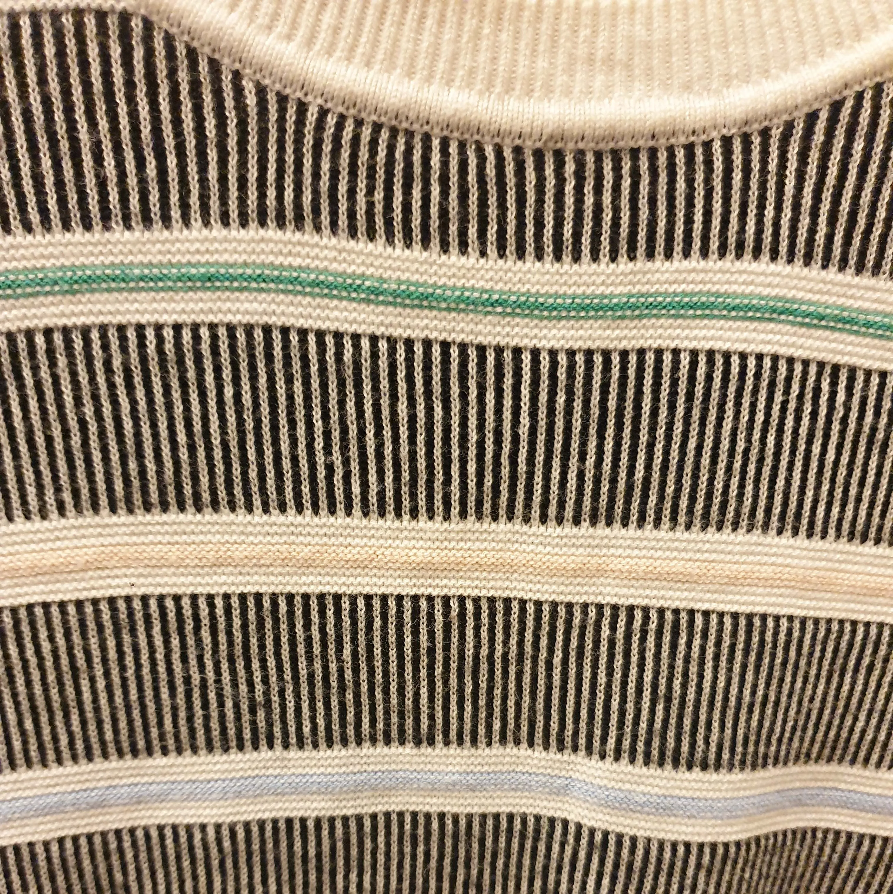 Colourful striped knit jumper size L fits size 12-14
