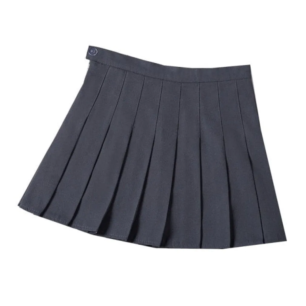 ContiNent 33 Summer Women Pleated Skirt High Waist Female Plaid Skirts Preppy Style Ladies Girls Dance Mini Skirt Fashion Chic Woman Skirts
