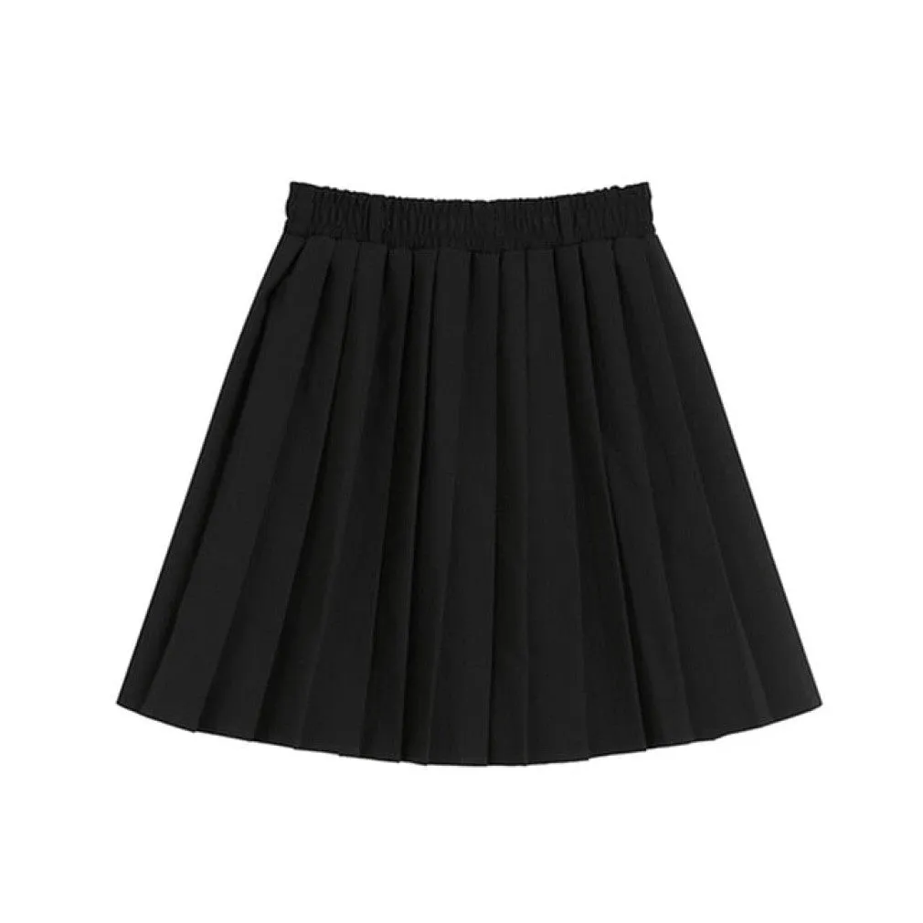 ContiNent 33 Summer Women Pleated Skirt High Waist Female Plaid Skirts Preppy Style Ladies Girls Dance Mini Skirt Fashion Chic Woman Skirts