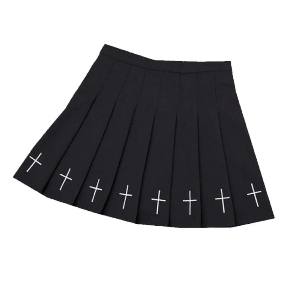 ContiNent 33 Summer Women Pleated Skirt High Waist Female Plaid Skirts Preppy Style Ladies Girls Dance Mini Skirt Fashion Chic Woman Skirts