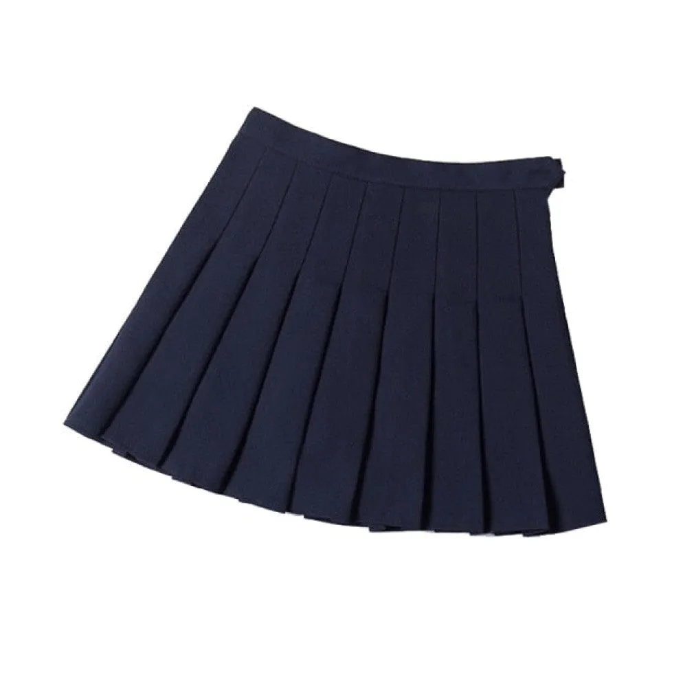 ContiNent 33 Summer Women Pleated Skirt High Waist Female Plaid Skirts Preppy Style Ladies Girls Dance Mini Skirt Fashion Chic Woman Skirts
