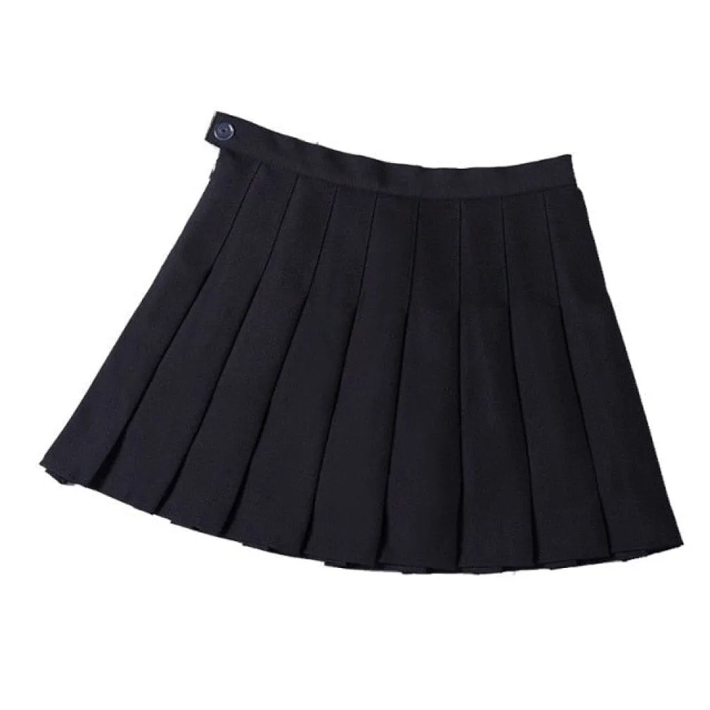ContiNent 33 Summer Women Pleated Skirt High Waist Female Plaid Skirts Preppy Style Ladies Girls Dance Mini Skirt Fashion Chic Woman Skirts