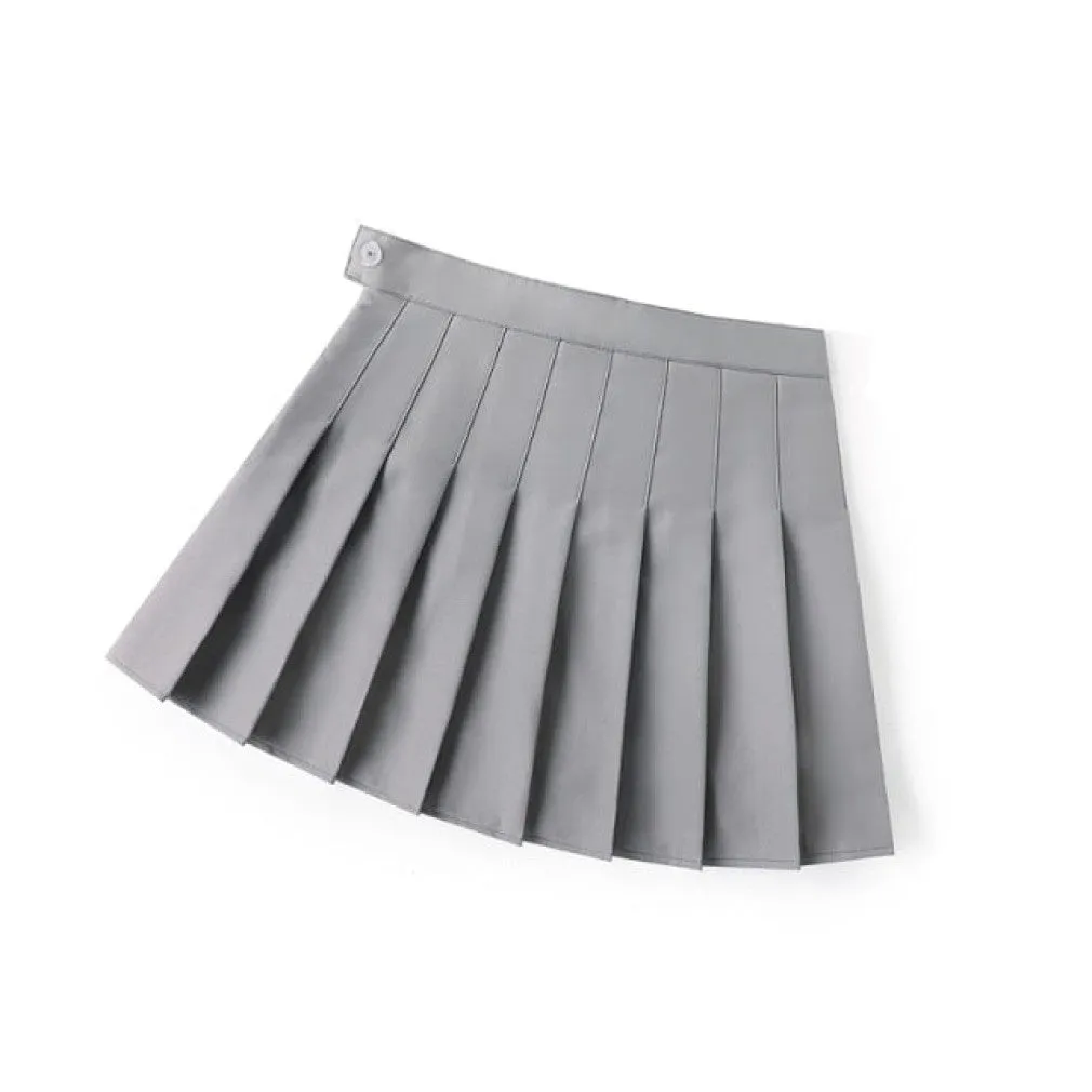 ContiNent 33 Summer Women Pleated Skirt High Waist Female Plaid Skirts Preppy Style Ladies Girls Dance Mini Skirt Fashion Chic Woman Skirts