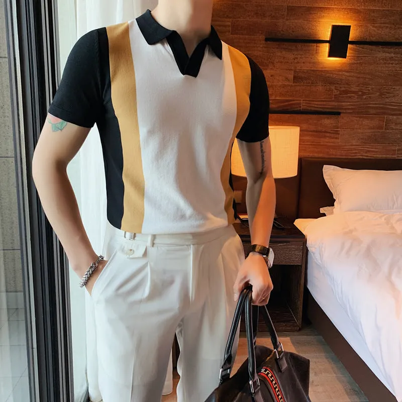 Contrast British Slim Fit Ice Silk T-Shirt