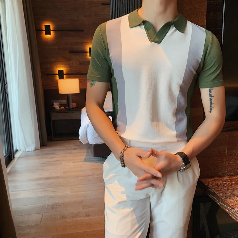 Contrast British Slim Fit Ice Silk T-Shirt