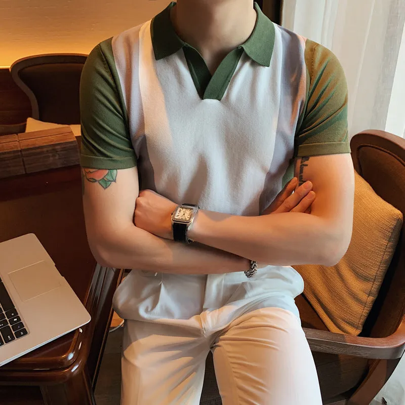 Contrast British Slim Fit Ice Silk T-Shirt