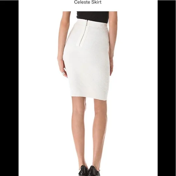 COPY - 🍦Torn By Ronni Kobo Cream Celeste Textured Knit Sweater Skirt Sz XS