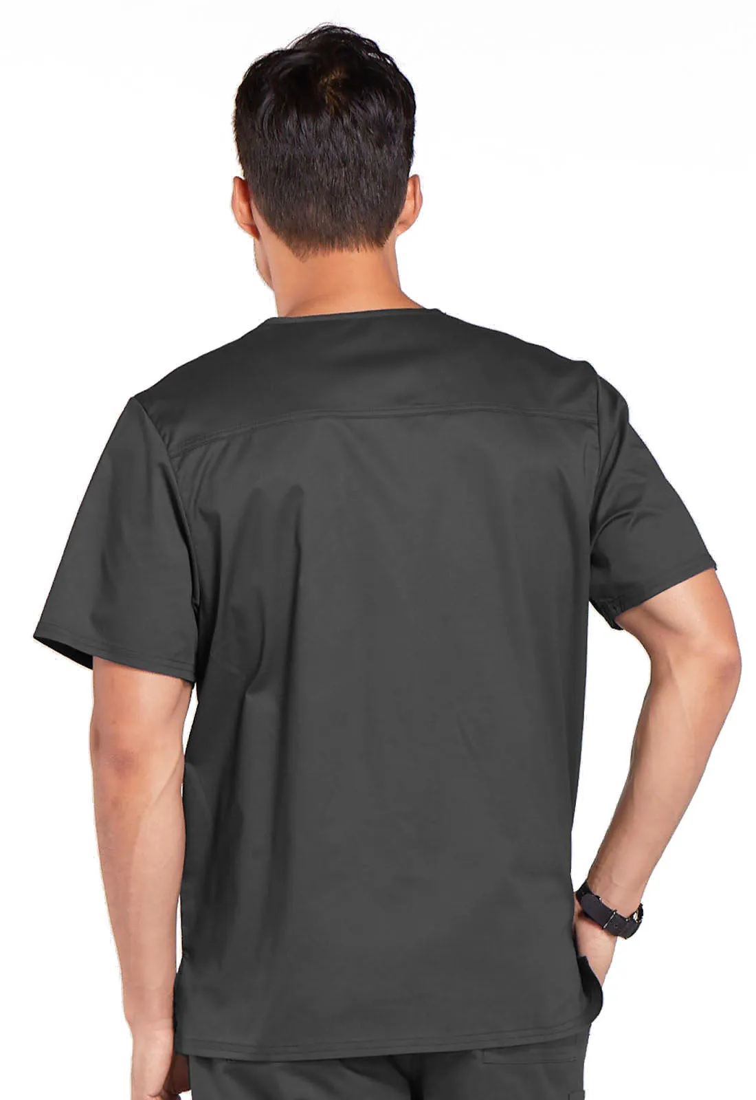 Core Stretch 4743 Men's Tuckable V-Neck Top Pewter